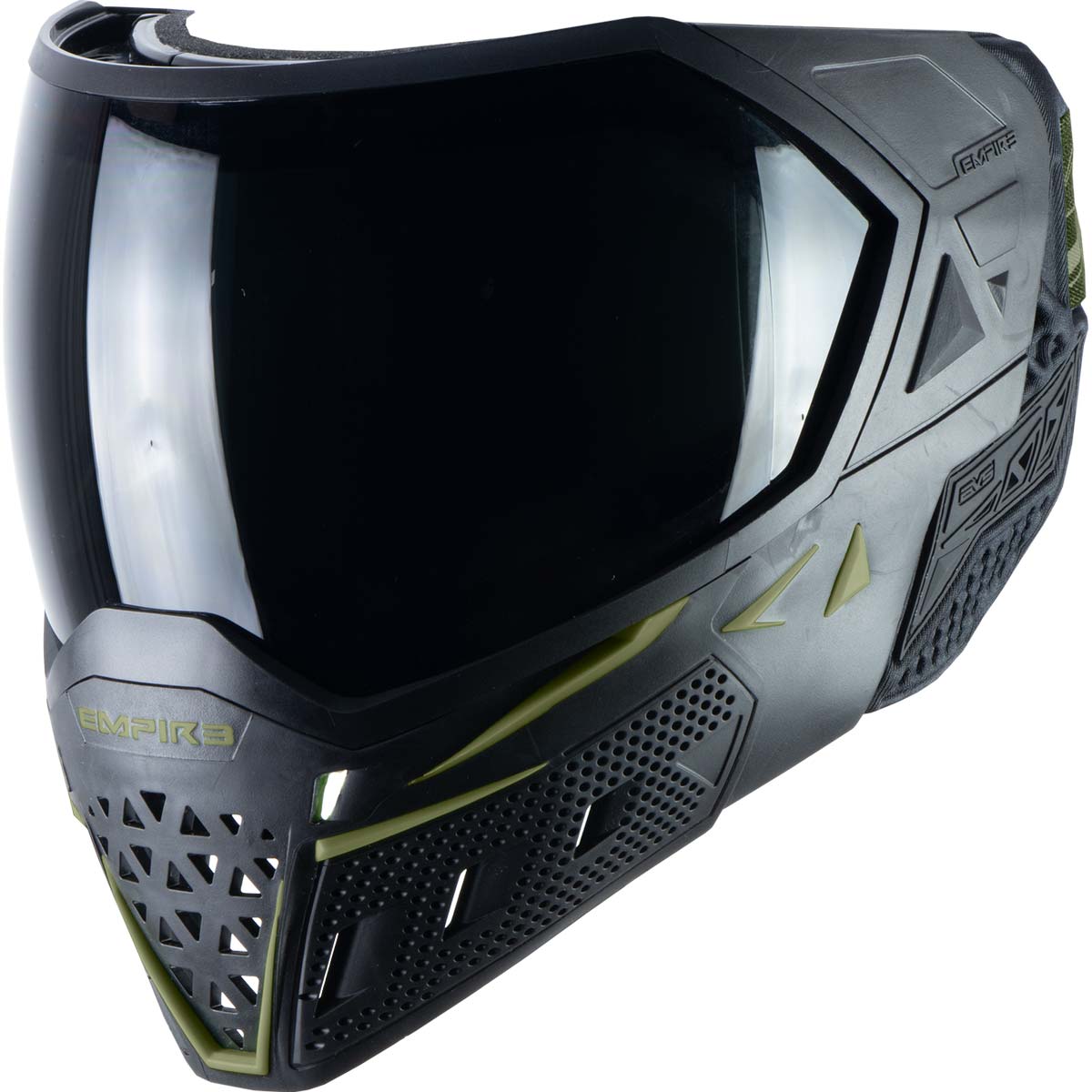 Empire EVS Paintball Mask Black Olive with Extra Lens