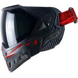 Empire EVS Paintball Mask Black Red with Extra Lens