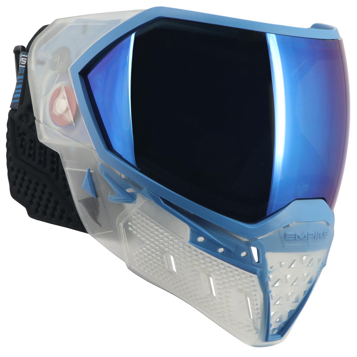 Empire EVS Goggle Clear Blue w Blue Mirror Lens