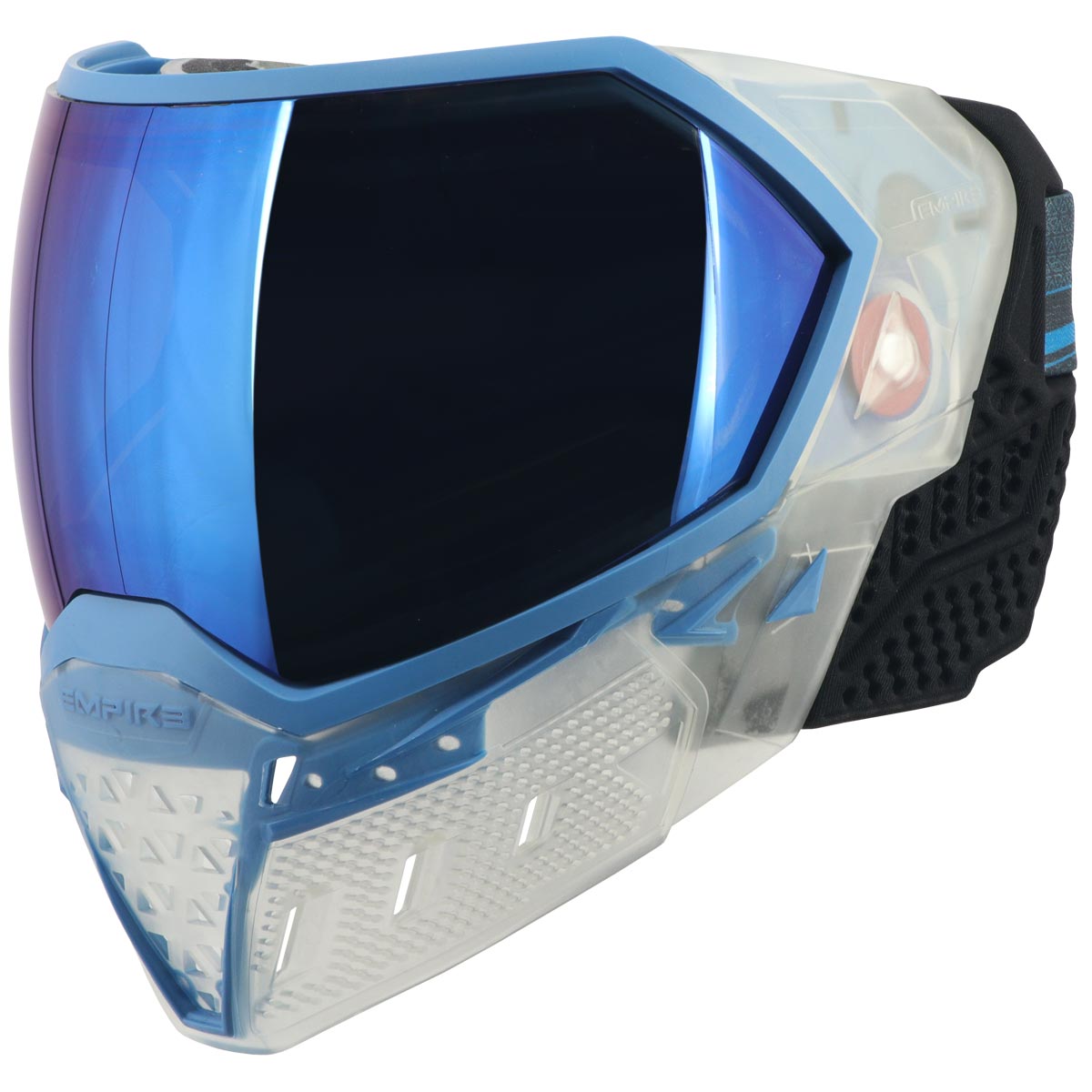 Empire EVS Goggle Clear Blue w Blue Mirror Lens