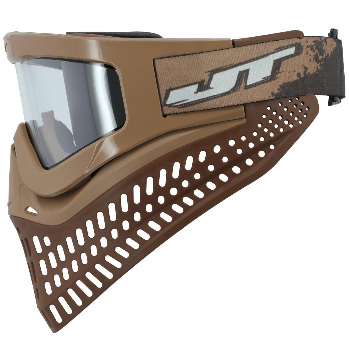 JT Proflex X Paintball Mask Brown Terracotta