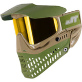 JT Proflex LE Paintball Goggles Tan Olive w Prizm Yellow Mirror Lens