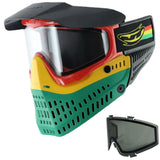 JT Proflex Rasta LE Paintball Goggle w Extra FREE Lens