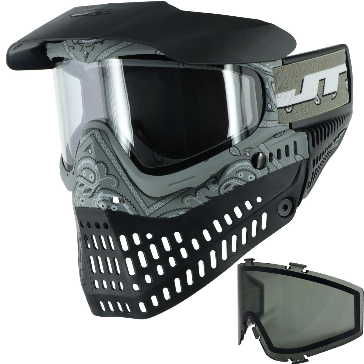 JT ProFlex Bandana Goggle LE Grey with Extra Lens