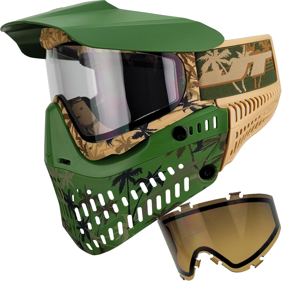 JT Spectra Proflex LE Goggle Palm Tree w Clear & Bronze Gradient Lens