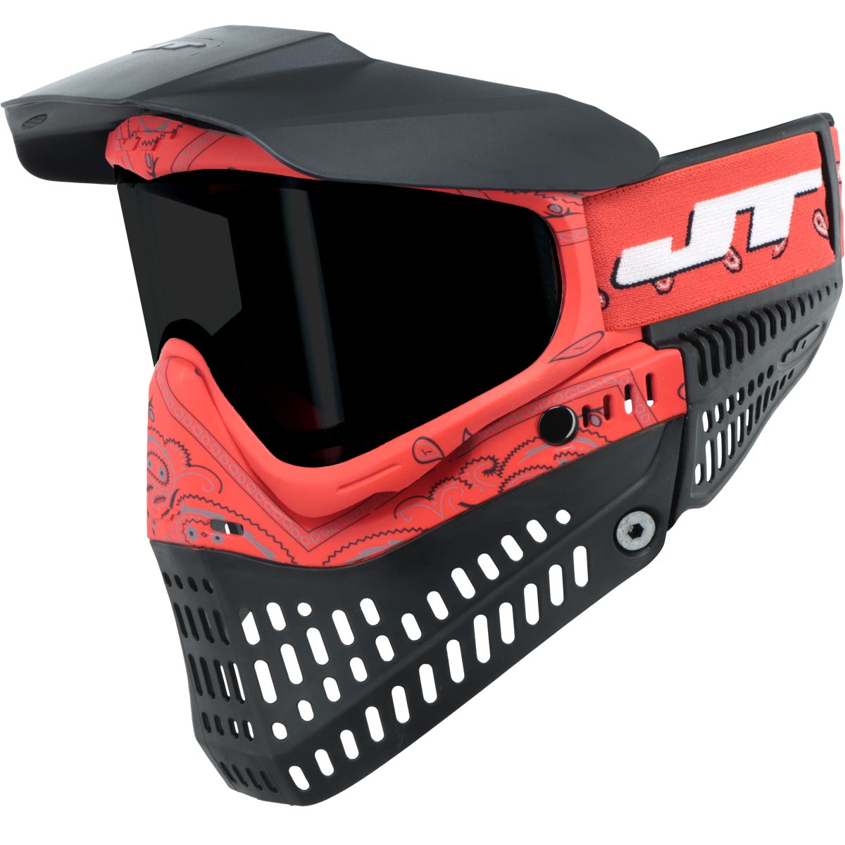 JT ProFlex Bandana Goggle LE Red w Smoke Lens