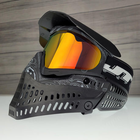 JT ProFlex Bandana Goggle Black w Red Chromatic and Clear Lens