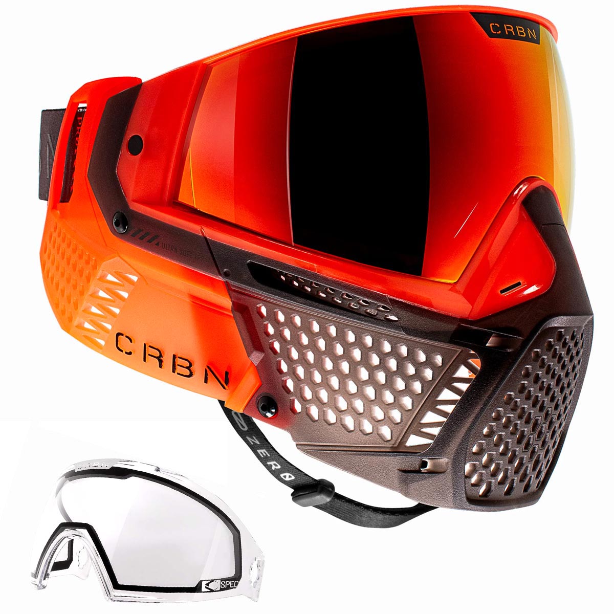 CRBN Zero PRO Goggle Blaze Orange Less Coverage