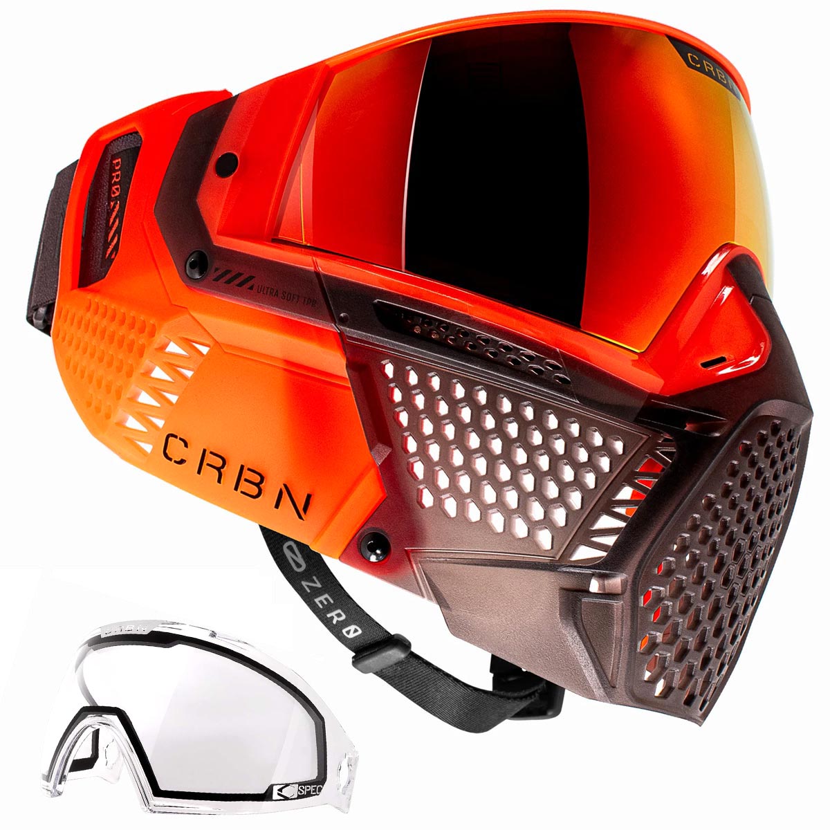 CRBN Zero PRO Goggle Blaze Orange More Coverage