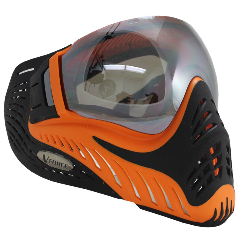 VForce Profiler Paintball Mask SC Orange/Black Thermal Mirror Lens