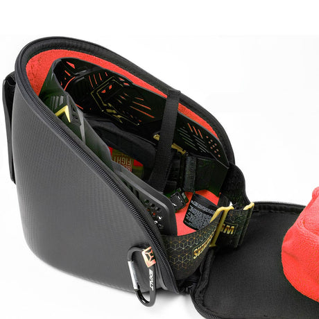 Exalt Carbon Goggle Case V3 Black Red