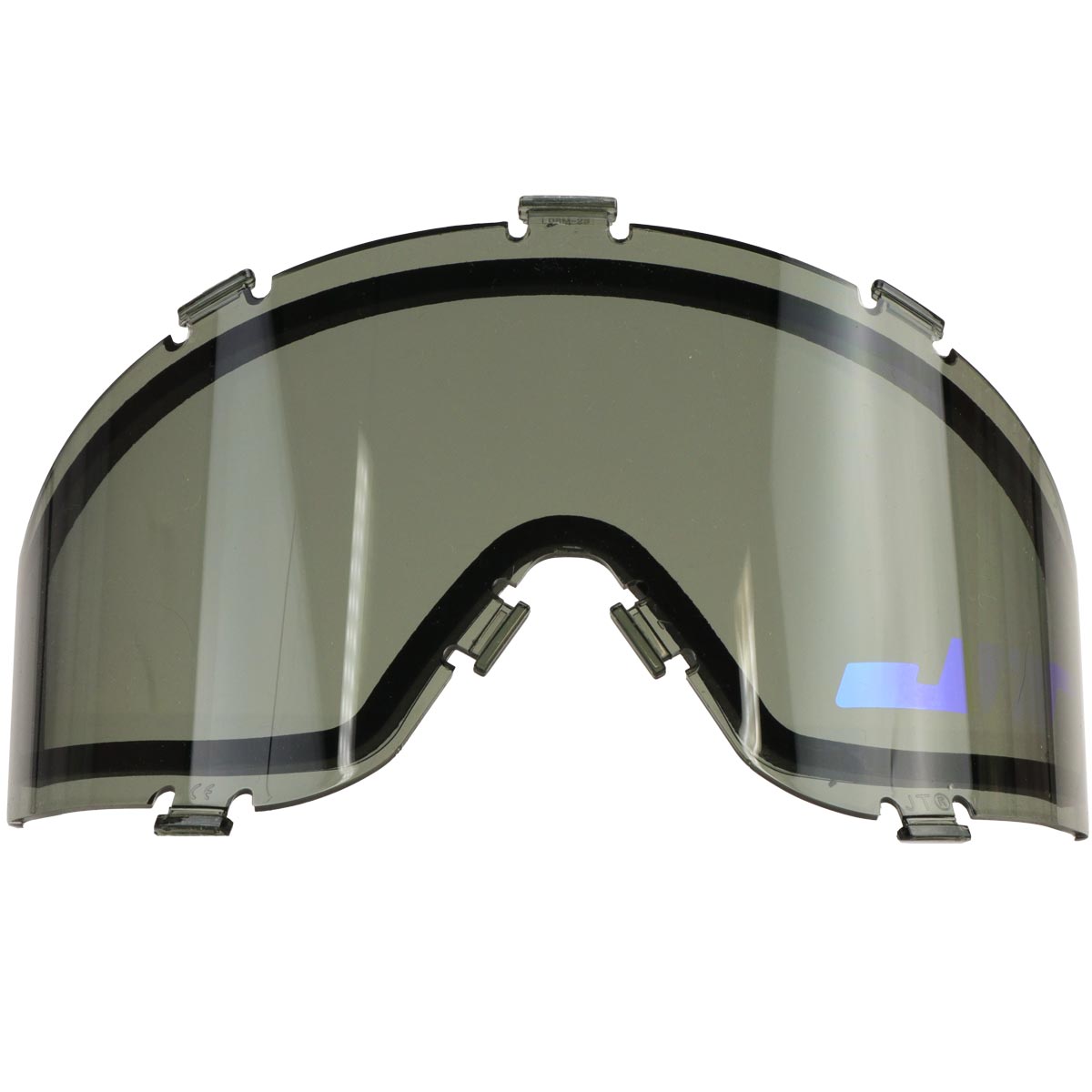 JT ProFlex Spectra Lens Thermal Smoke with Blue Mirror Logo