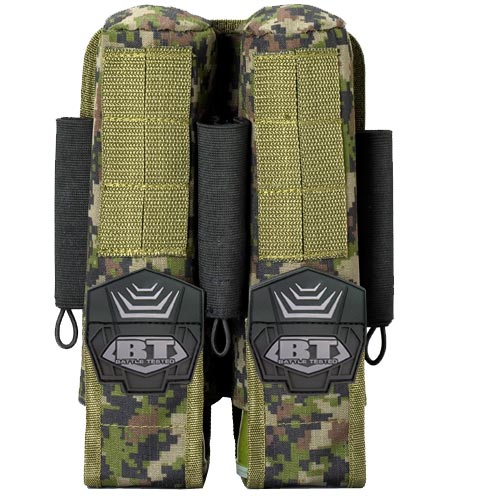 BT 08 2+3 Pod Paintball Pouch Molle Woodland Digital Camo