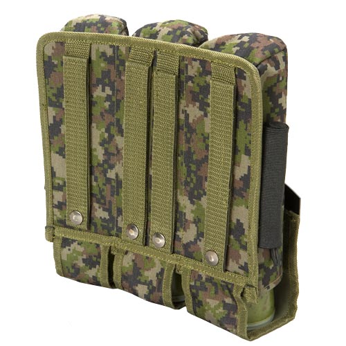 BT 08 3+4 Pod Paintball Pouch Molle Woodland Digital Camo