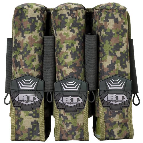 BT 08 3+4 Pod Paintball Pouch Molle Woodland Digital Camo