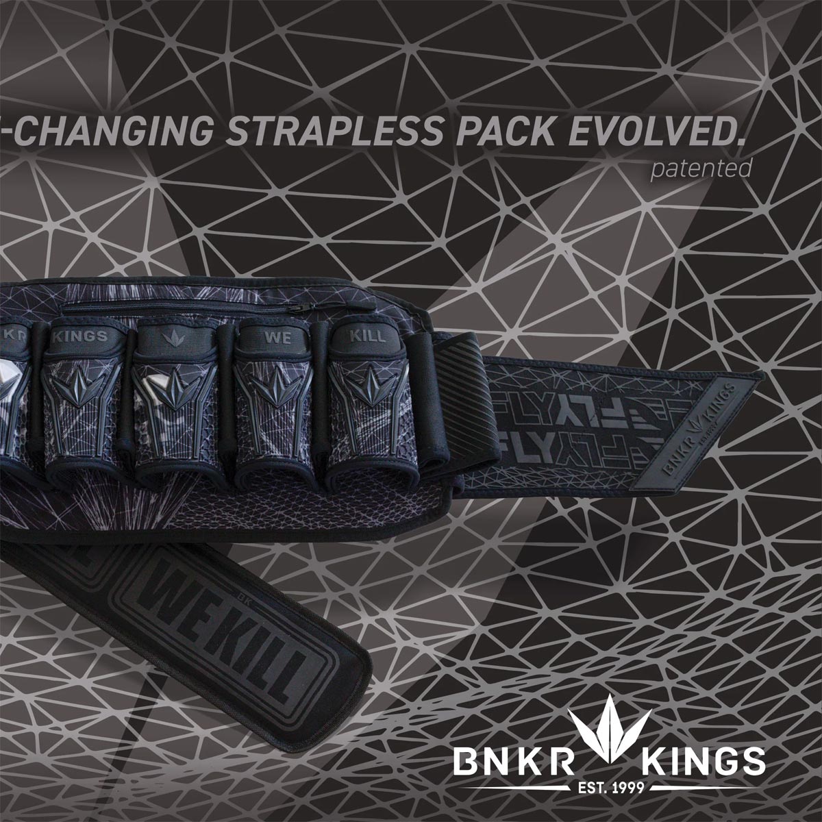 Bunkerkings Fly2 Pack Black Dimension 5+8