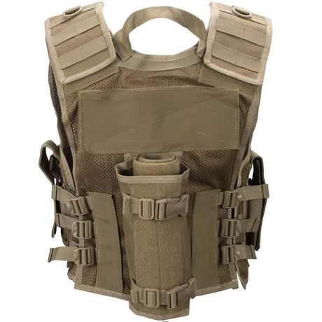 Tippmann Tactical Airsoft/Paintball Vest w Tank Pouch Tan