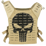 Valken Alpha Plate Carrier LC Paintball Vest Tan Skull