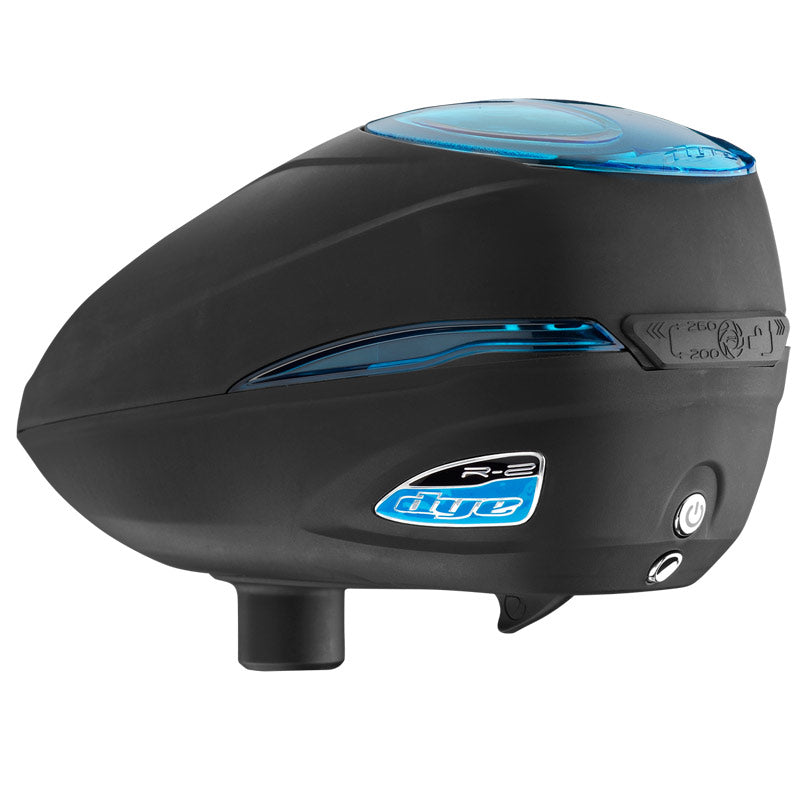 Dye Rotor R2 Paintball Loader - Black / Cyan