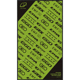 Planet Eclipse Dual Side Microfiber Cloth Black Green