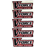 VForce Paintball Sticker Red 5 Pack