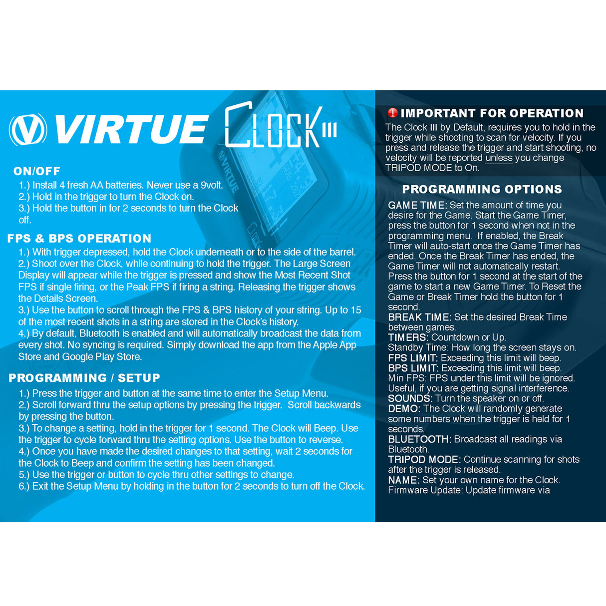 Virtue Clock 3 Chronograph Red