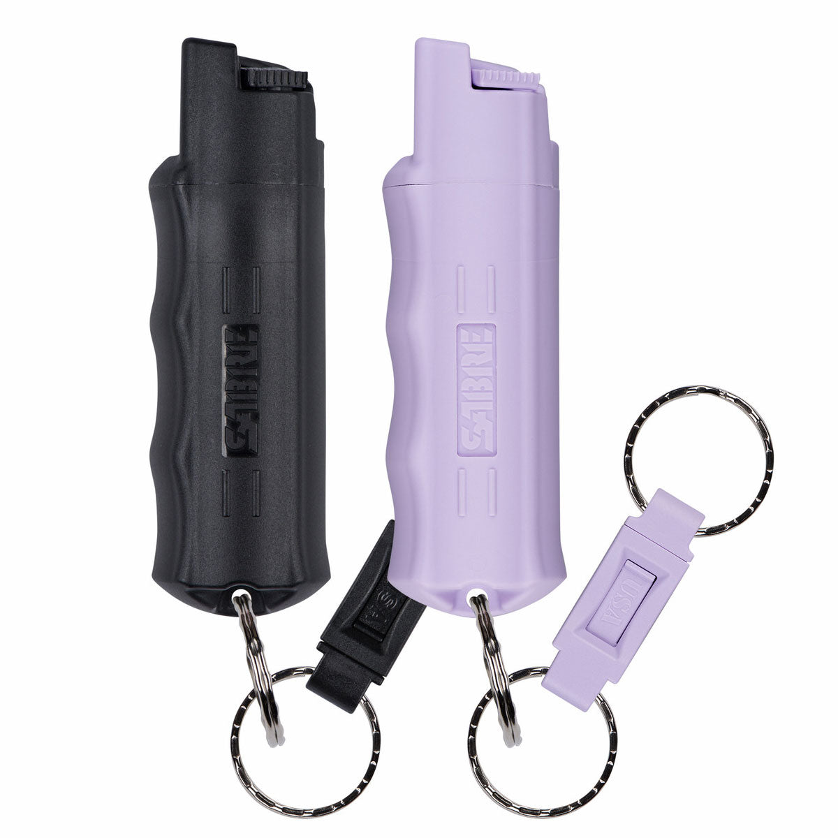 Sabre Pepper Spray with Quick Release 2 Pack Black Lavender