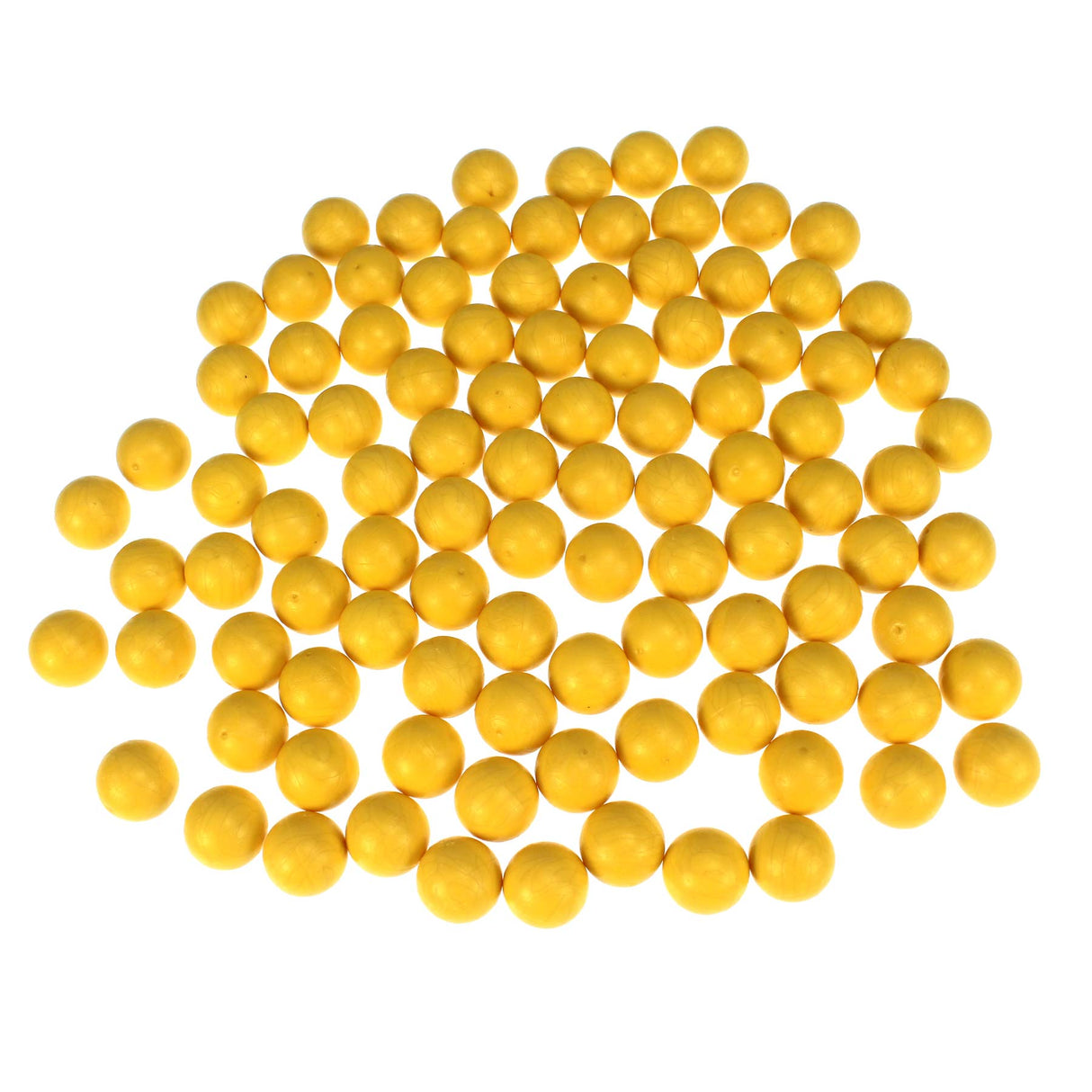 Reuseable .68 Caliber Practice Rubber Paintball Zballs 100 Count Yellow