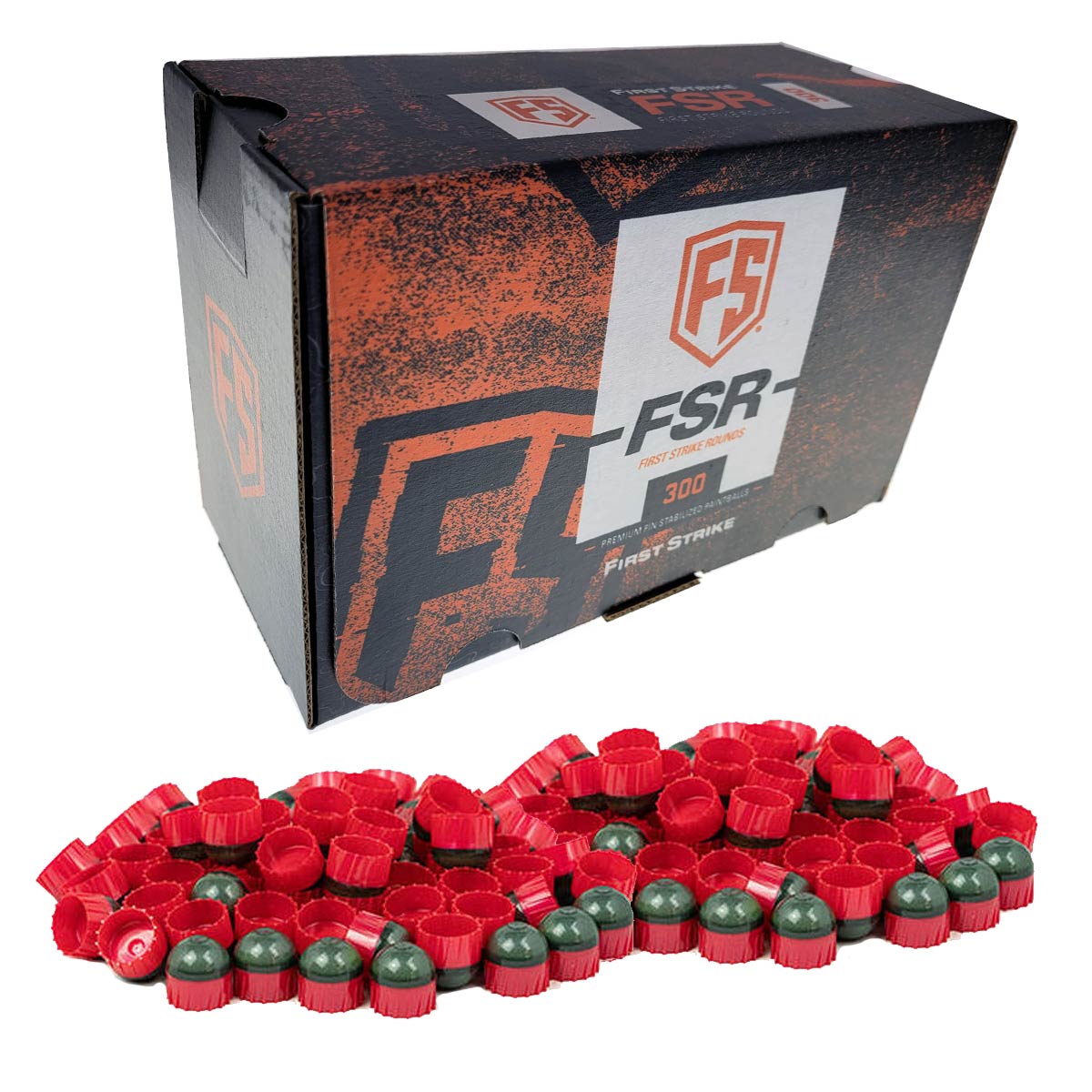 First Strike Rounds 300 Count Smoke Red Shell Orange Fill