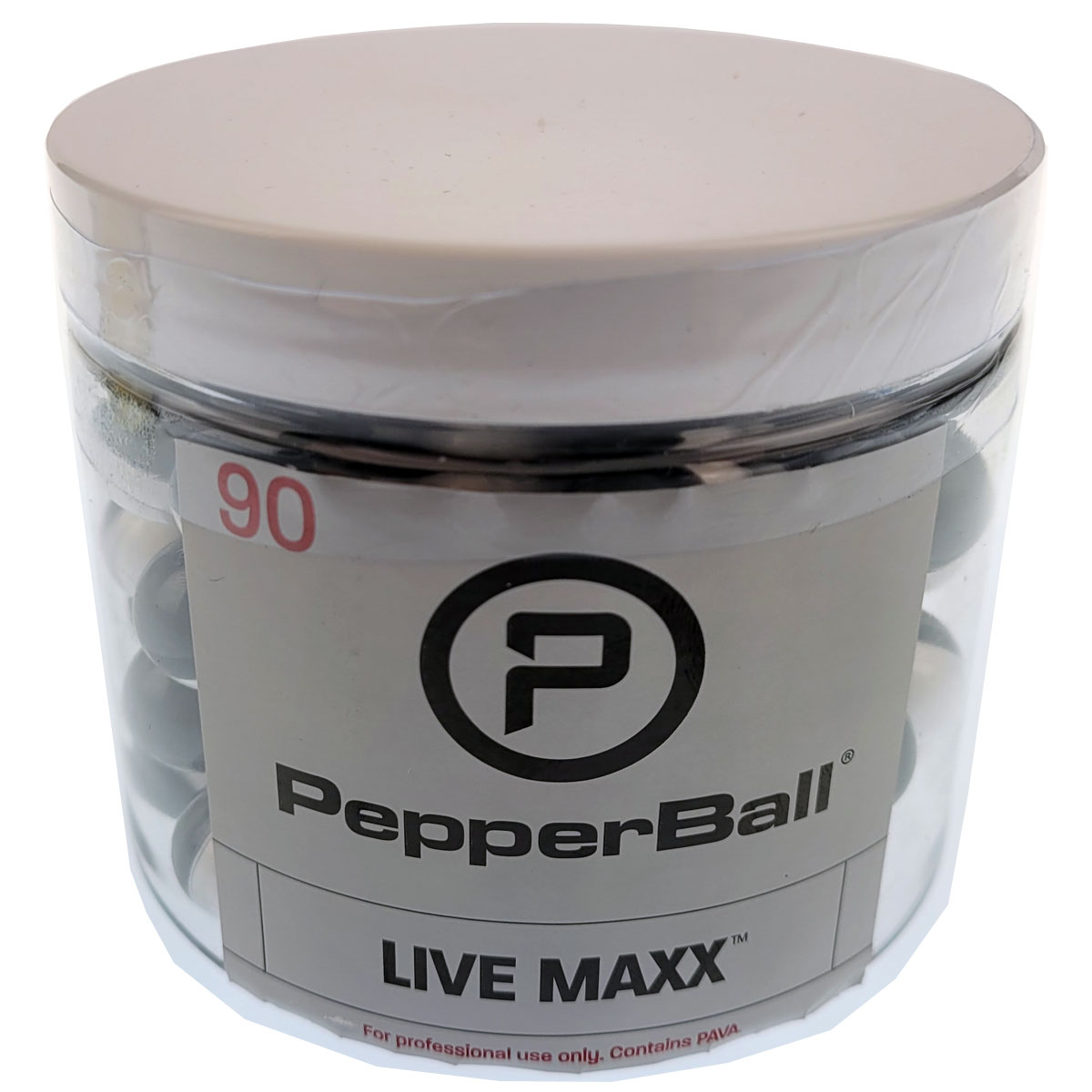 PepperBall Live Maxx Pava (OC) Projectiles 90 Rounds .68 Caliber