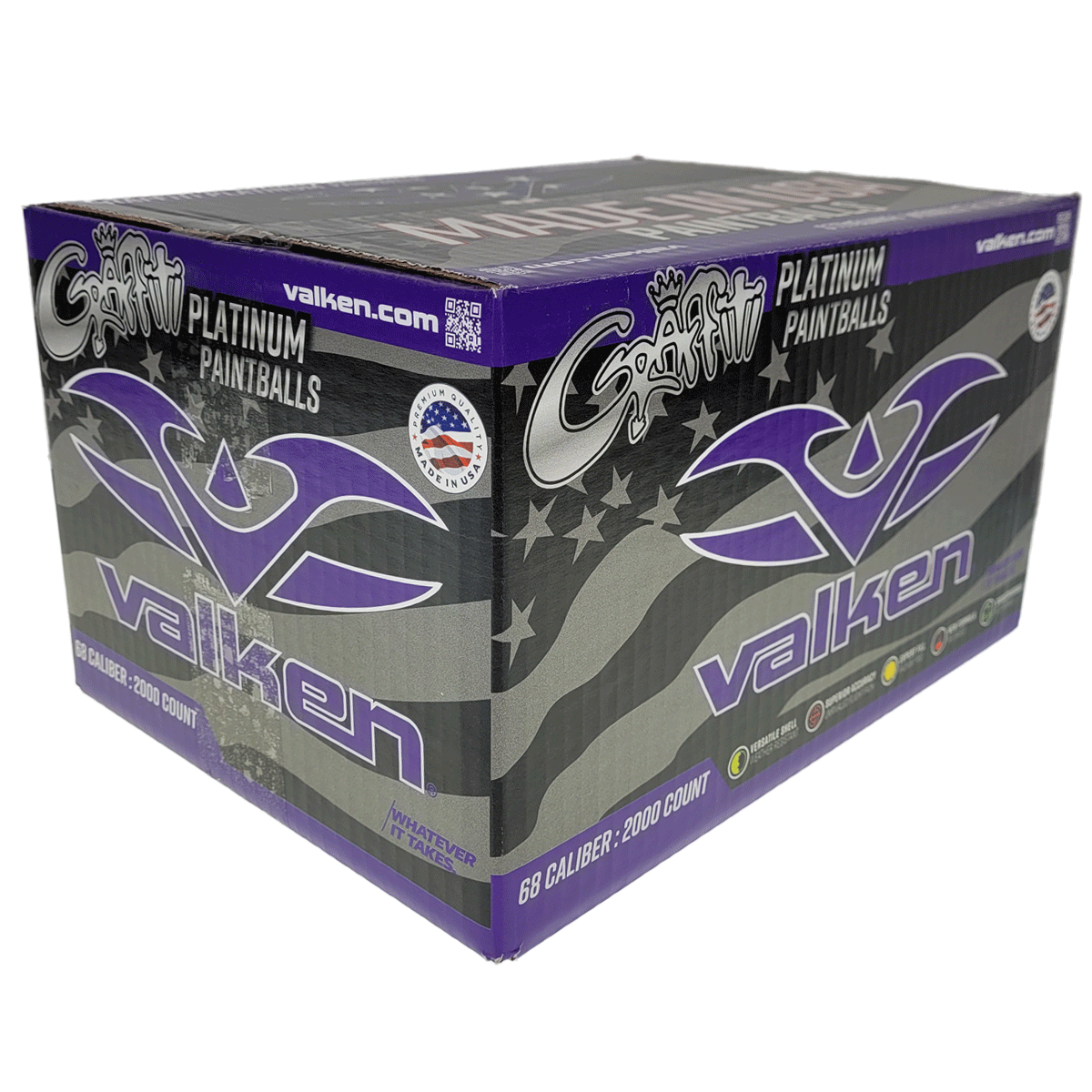 Valken Graffiti Platinum Paintballs 2000 Rounds