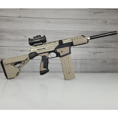 Dye DAM Paintball Marker Tan w 3 Mags USED 450psi tank needed