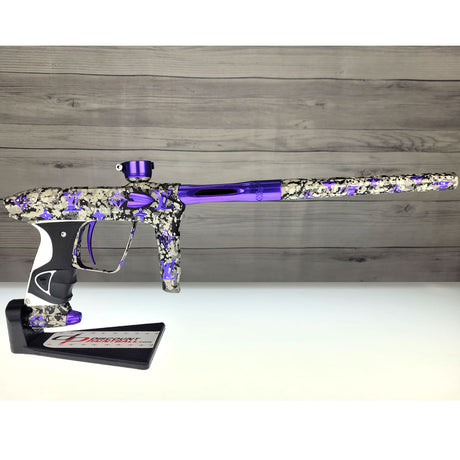 DLX Luxe 2.0 OLED Paintball Marker Camo Purple w Case USED