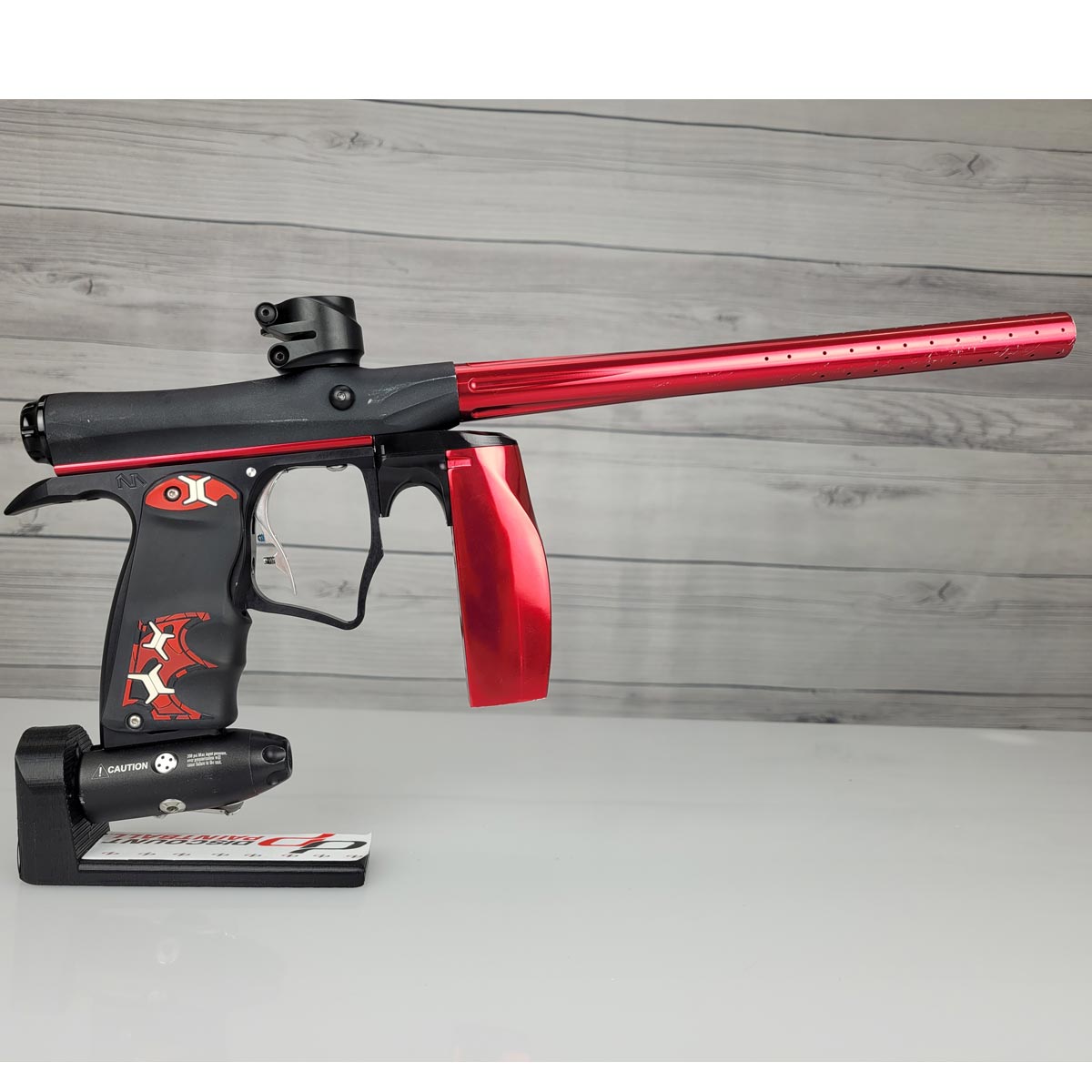 Invert Mini Paintball Marker Black Red w Upgrades USED