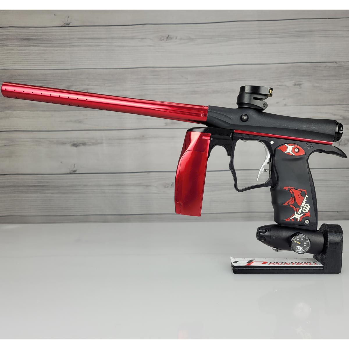 Invert Mini Paintball Marker Black Red w Upgrades USED