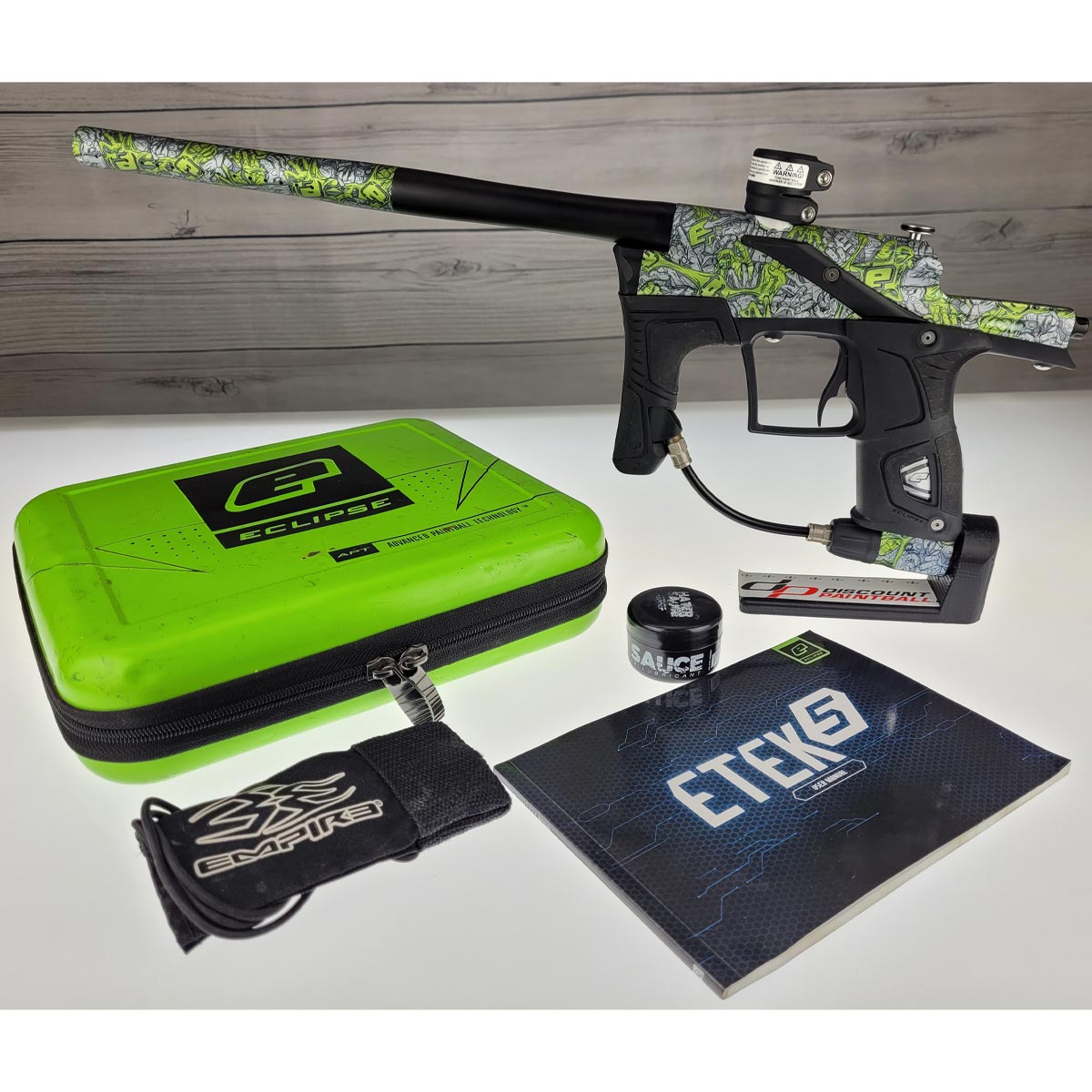 Planet Eclipse Etek 5 Paintball Marker Stretch Poison w OLED USED