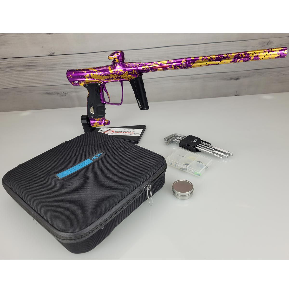 Shocker RSX Paintball Marker Purple Gold USED