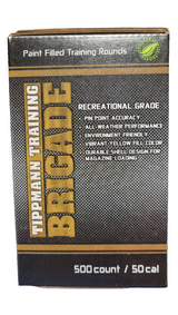 Tippmann Brigade Training .50 Caliber Paintballs 500 Rounds Yellow