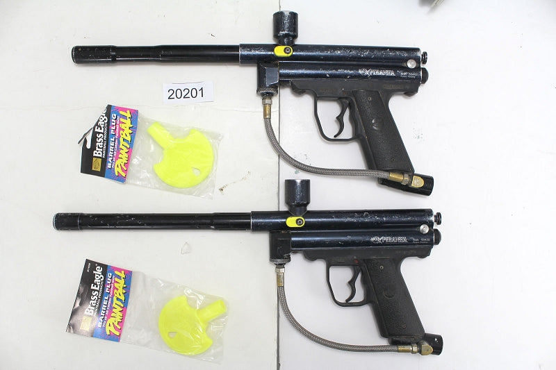 PIRANHA PAINTBALL GUN PACKAGE - PIRAHNA GUN, MASK, TANK, HOPPER 2 SETS (20201)