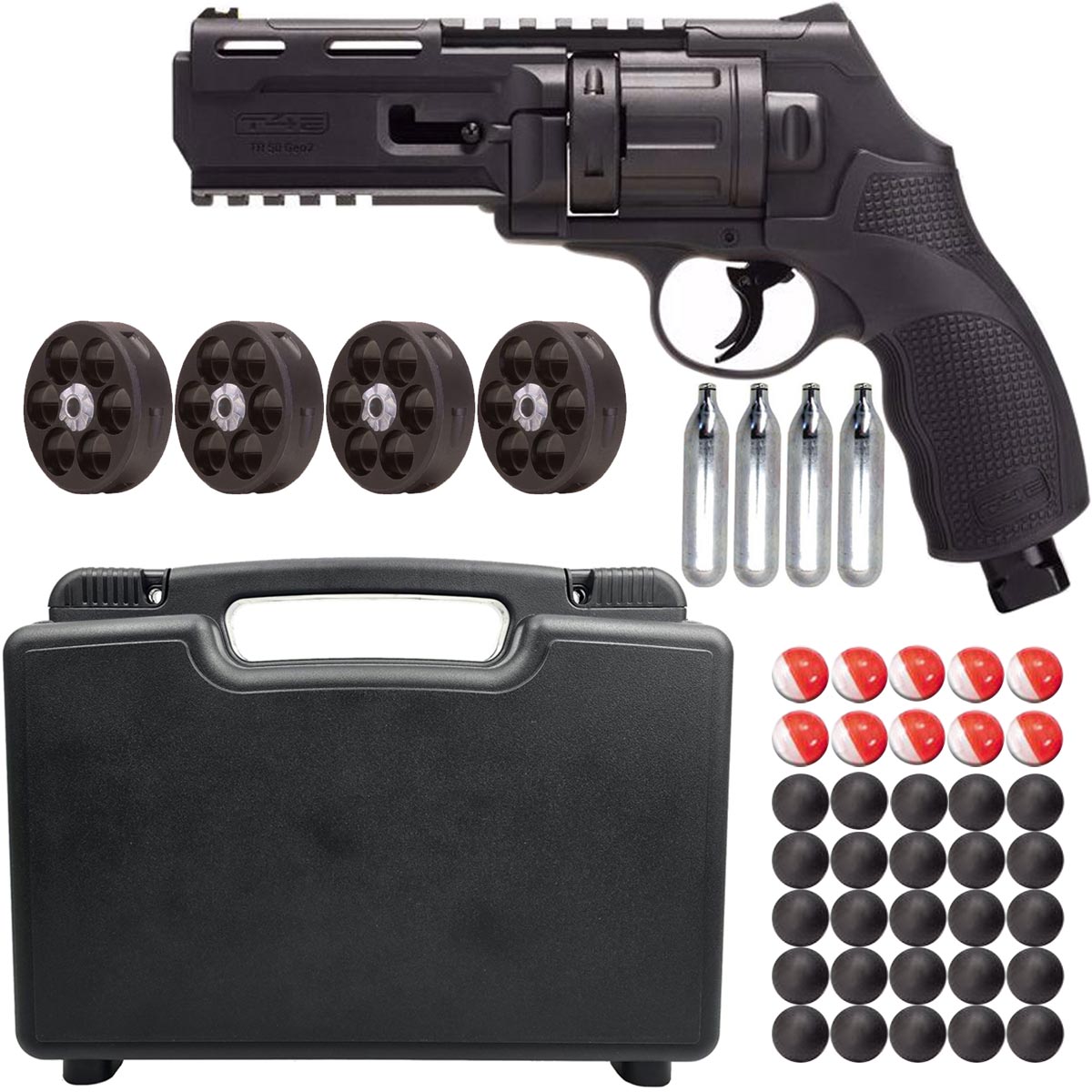 Umarex T4E TR50 Gen 2 Revolver Pistol .50 Caliber Pepper Package