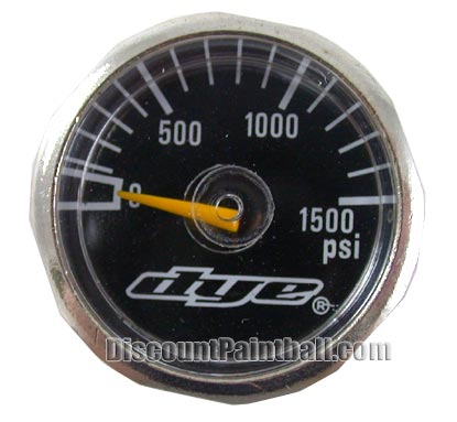 Dye Mini Gauge 0 - 1500 psi