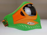 V-Force Grill Paintball Mask Cowabunga Series Orange/Green Euro Edition