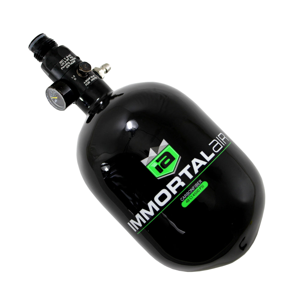 Immortal Air Aura 48 ci 4500 psi Air Tank Black Born Date 03/16