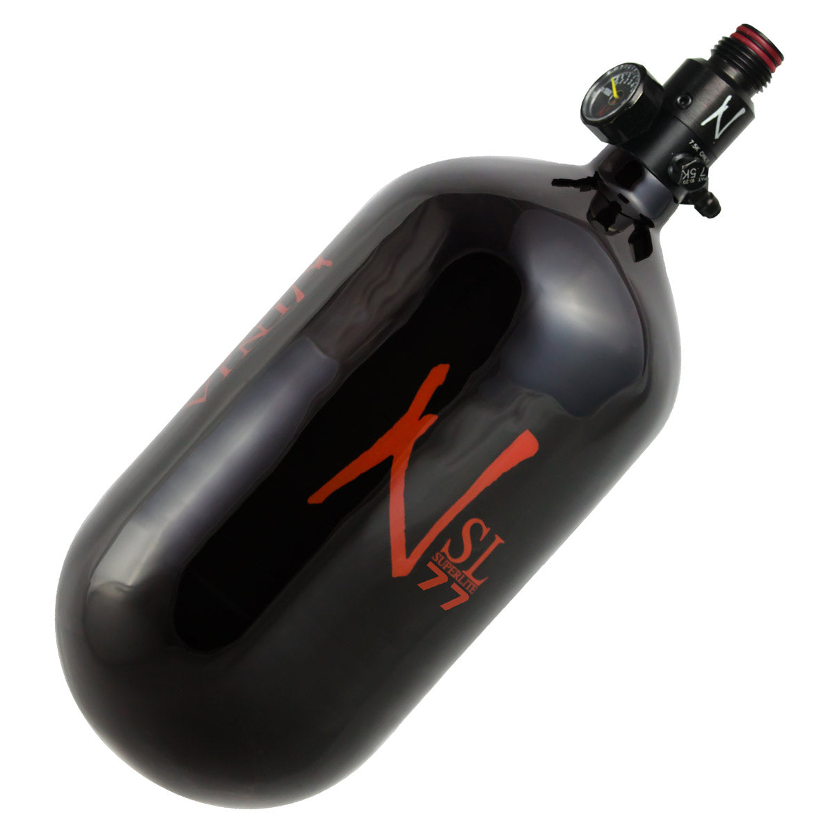 Ninja Standard 77 ci 4500 psi SL2 Air Tank Black / Red Logo